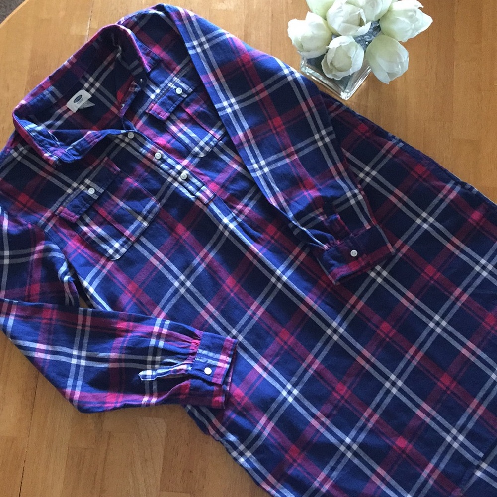 🦋Old Navy Plaid Shirt Dress🦋